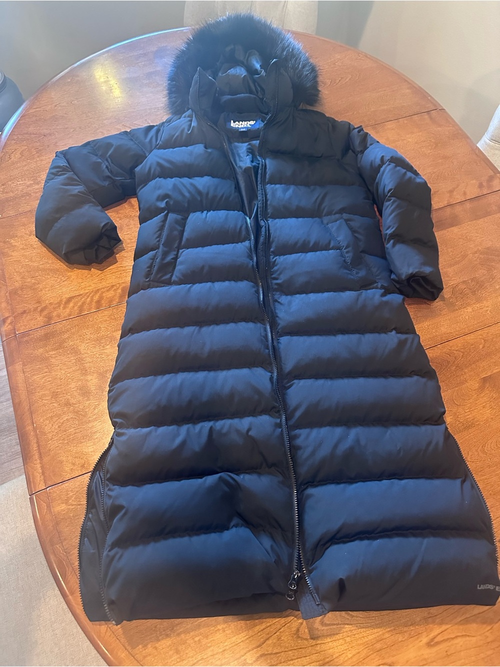 Lands End S Women's Petite Down Maxi Winter Coat